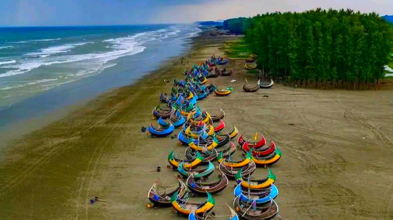 কক্সবাজার সমুদ্র সৈকত দৈর্ঘ্য কত