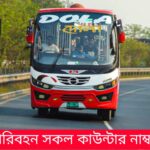 দোলা পরিবহন সকল কাউন্টার নাম্বার সমূহ